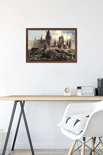 Vista 46 de Trends International The Wizarding World: Harry Potter - Póster de pared de Hogwarts at Sunrise, 22.375 x 34 pulgadas, versión premium sin marco