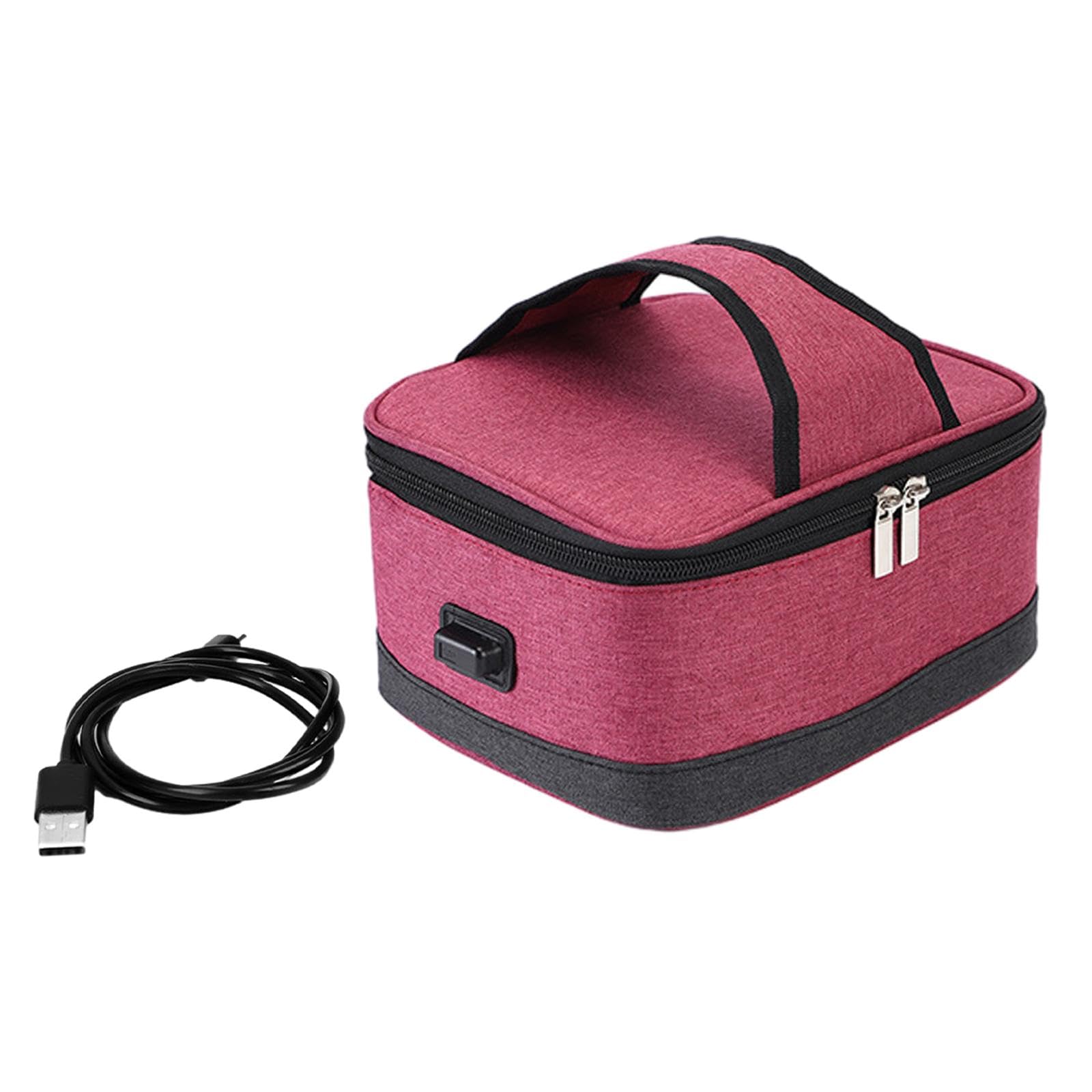 Enakshi Food Warmer Heater Portable USB Electric Heating Bag for Cooking Travel Picnic red-image-28