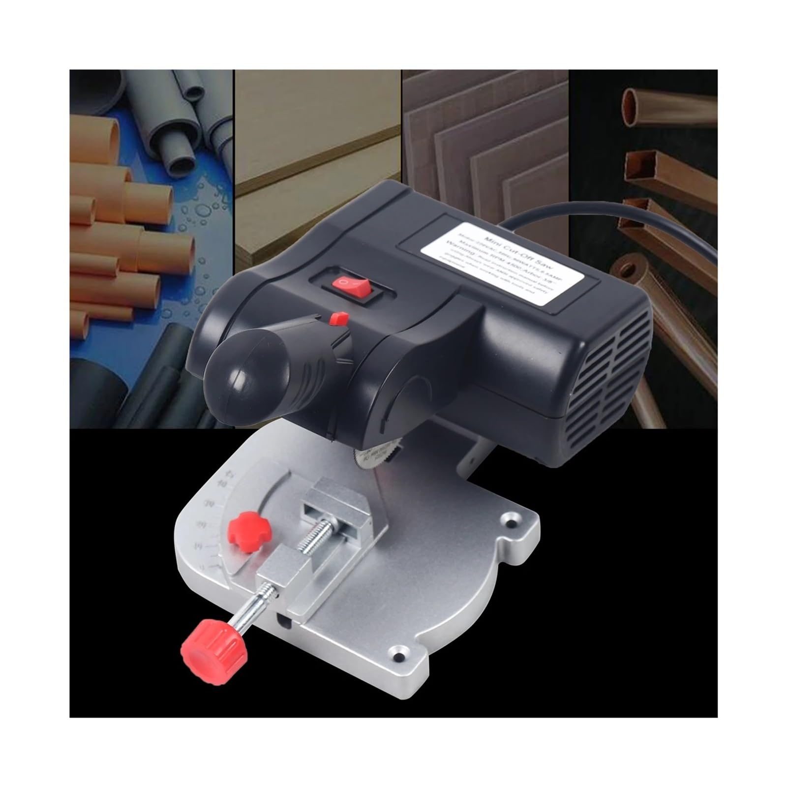 Sierra de mesa portátil Mini Sierra Ingletadora De Banco For Cortar Madera Y Metal, Con Ángulo 45 Grados Accesorio Escritorio, para muebles de bricolaje, carpintería