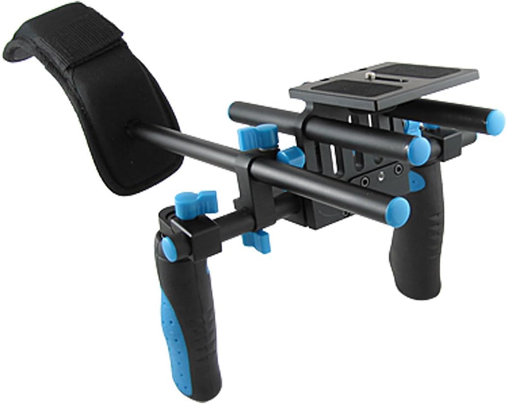 1/4" Screw Thread Adjustable DSLR Rig Camera Shoulder Mount Stabilizer