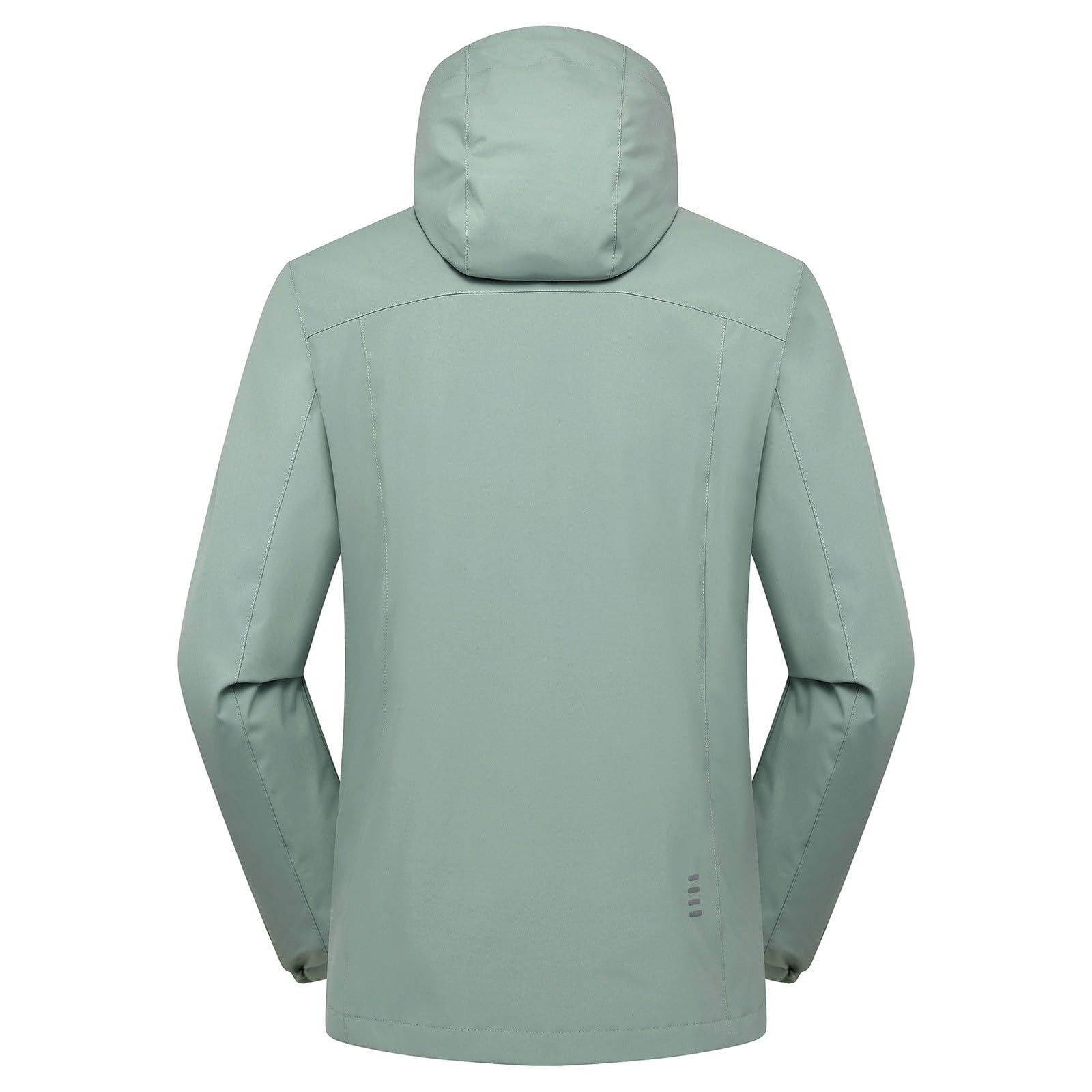 Veste imperméable 3 en 1 pour femme et homme - Coupe-vent - Veste de pluie en polaire avec capuche légère et coupe-vent - Manteaux d'hiver pour femme, vert menthe, 3XL
