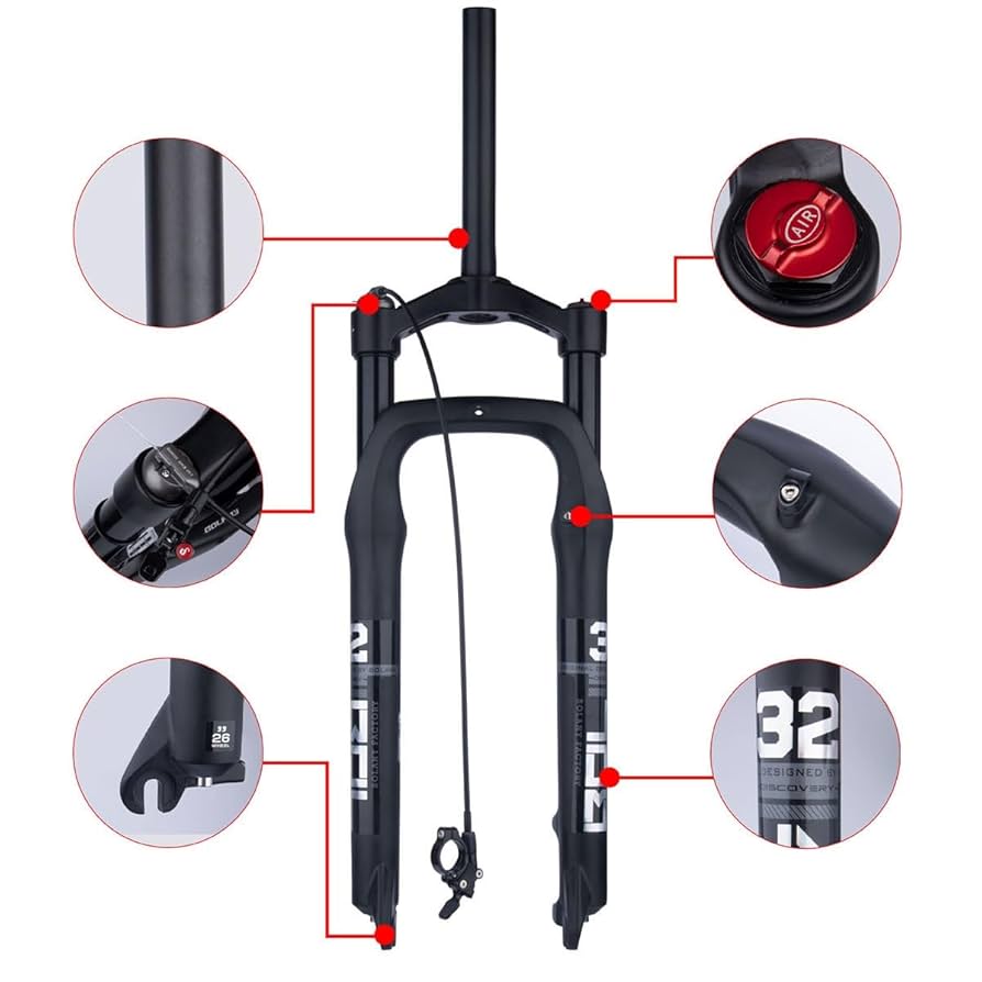 Amazon.co.jp: E-Bike スノーバイク 20/26 インチフォーク 28.6