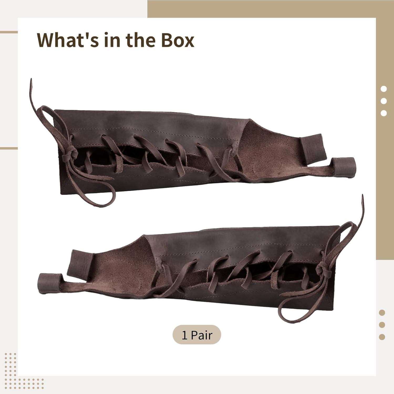 Leather Forearm Guard for Archery, Adjustable, Comfortable Protection Gear for Practicing and Competing