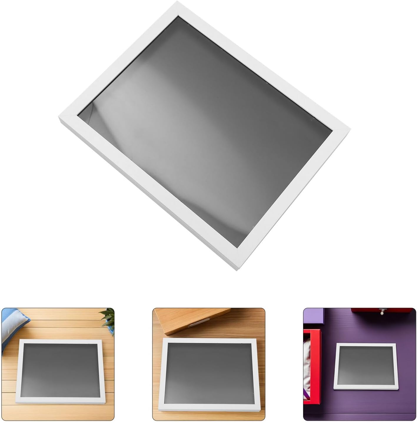 Cabilock Wooden Jersey Display Shadow Box Frame 14x18 Inches Front Opening Football Shirt Showcase Case for Sports Memorabilia Home Wall Decoration