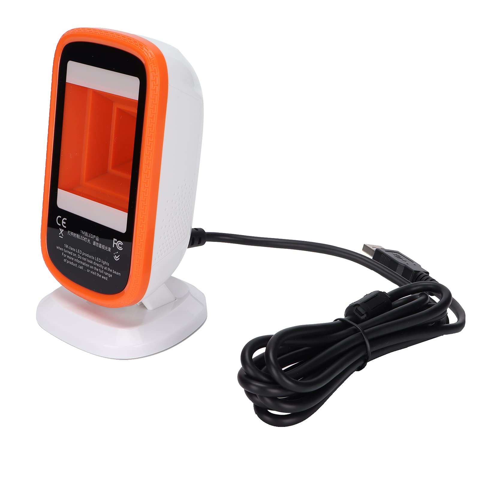 Fyearfly DS800 Scanner per codici a barre desktop, imager QR CMOS 2D a mani libere per punti vendita al dettaglio e pagamenti mobili, unità USB cablata per Windows, Mac OS, Linux, sistemi Android