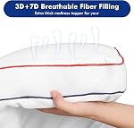 Matelas extra épais Topper Queen Taille hiver chaud Matelas Pad Cover 800GSM 400 TC Matelas Protecteur Oreiller respirant Top 8-21 pouces Elastic Deep Pocket - Surrempli avec Alternative de descente(60"x80")