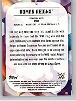 Vista 2 de 2020 Topps Chrome WWE #50 Roman Reigns SmackDown Wrestling Trading Card
