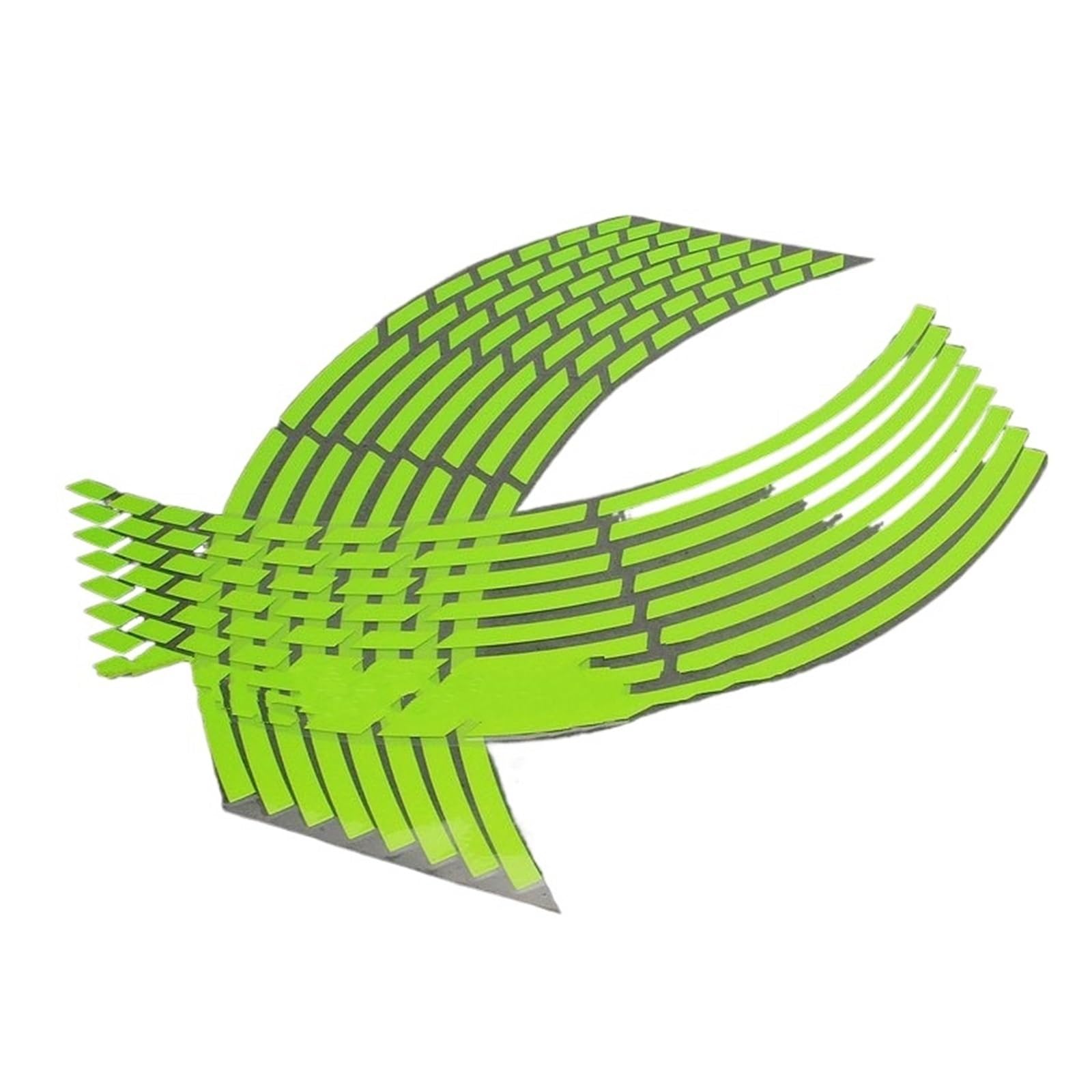 Hub Decals Rim for S&uzuki 16Pcs 17" 18" Wheel Rims Stickers Motorcycle Car Reflective Stripes Motorbike Decals Stripe Tape(Fluorescent Yellow)