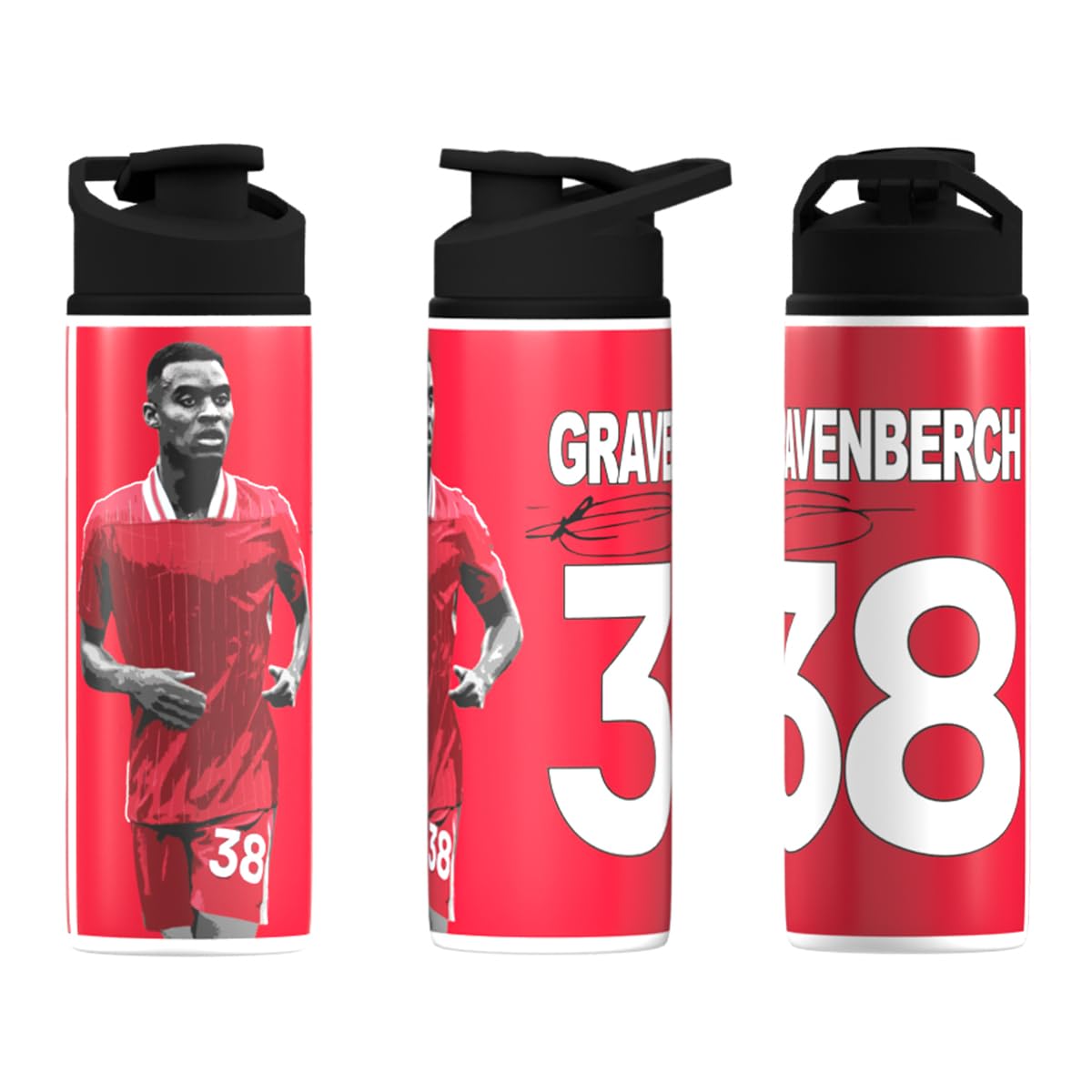 Partisan Liverpool Bottle Gravenberch Big Mouth 750ml Capacity Aluminium