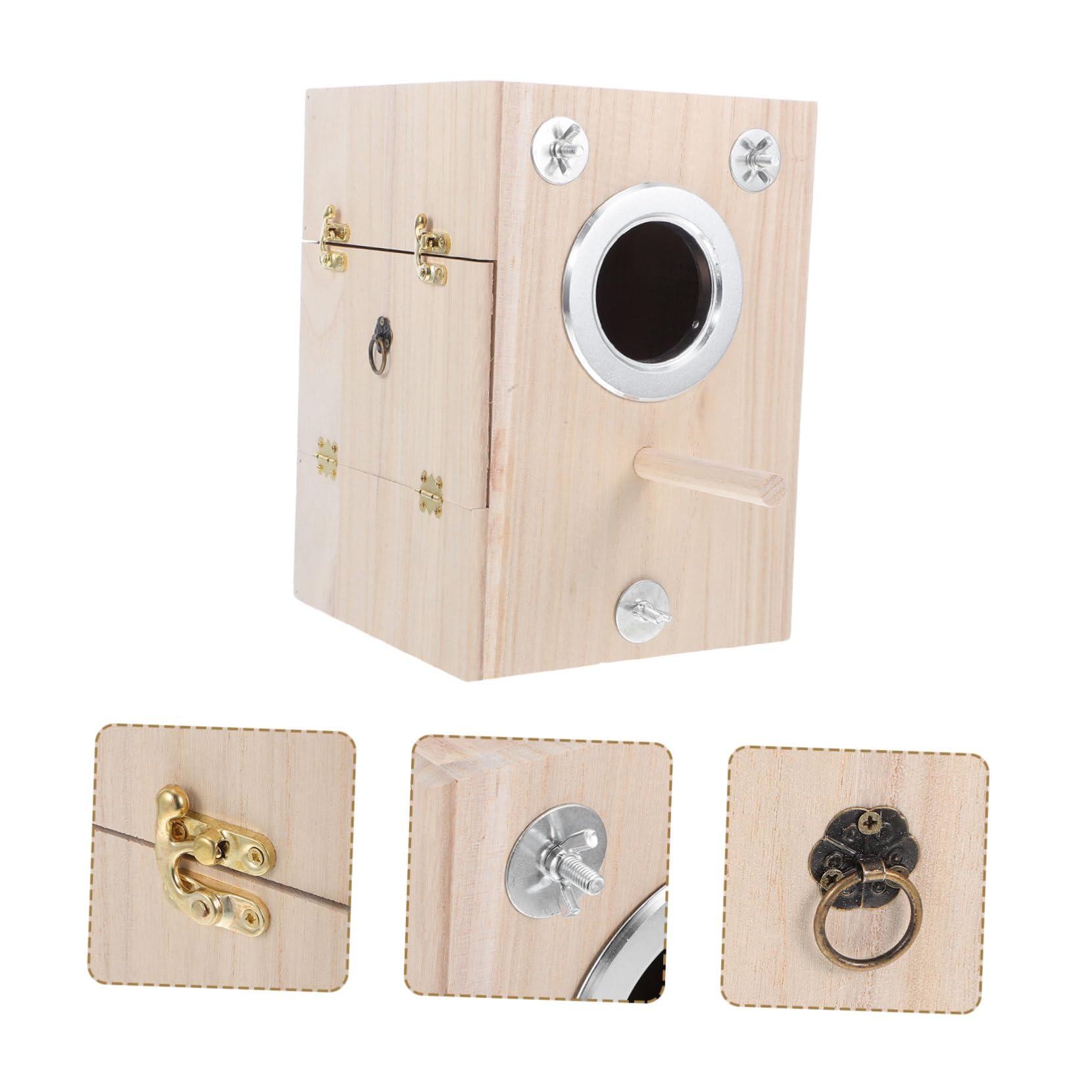 VICASKY 1 Pièce Nichoir pour Oiseaux Boîte de Nidification pour Oiseaux Accessoire Sécurisé pour Perruches et Autres