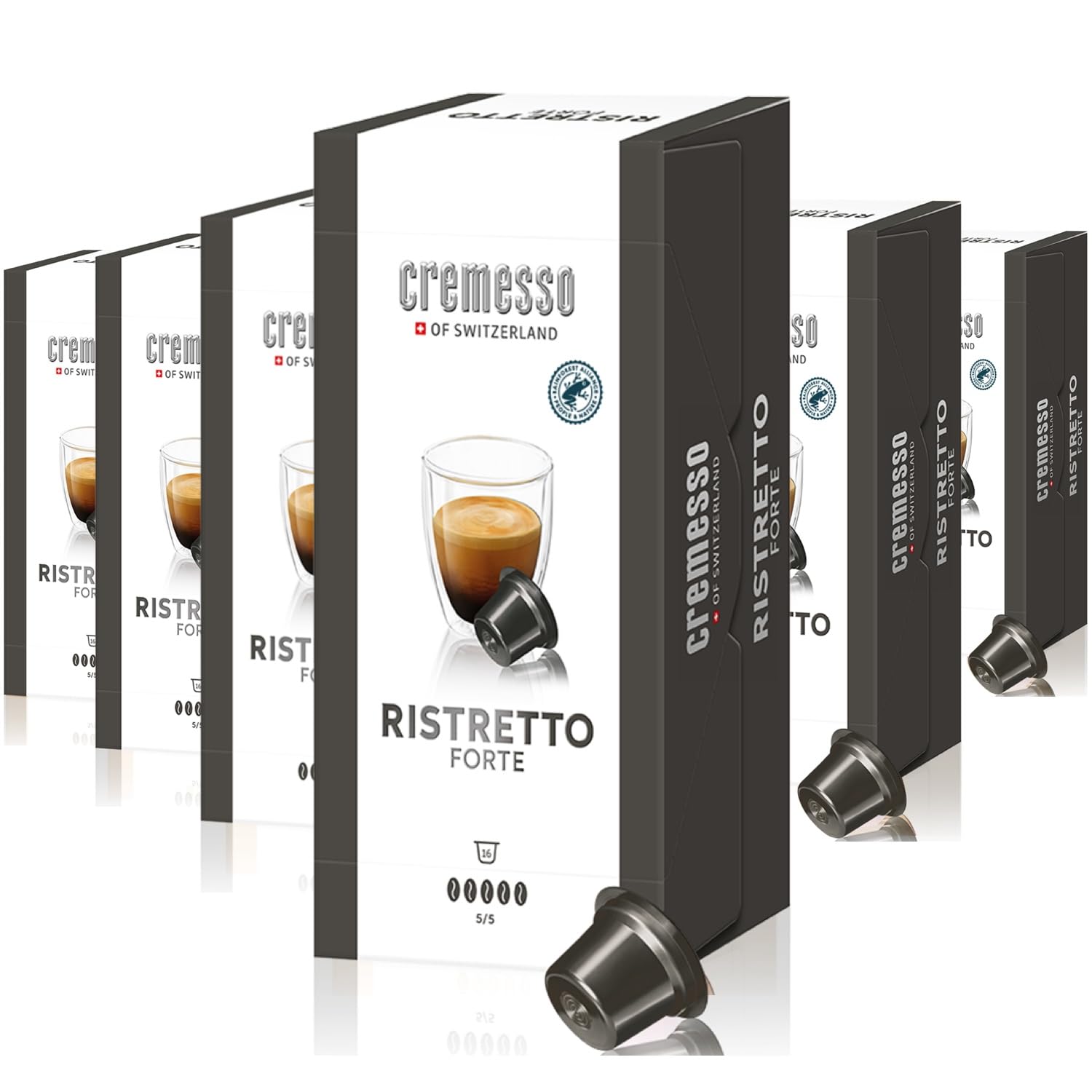 Cremesso Ristretto Forte 96 Cápsulas, 6 unidades (6 x 16 cápsulas)