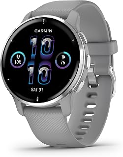 Garmin Venu 2 PLUS (45 mm), AMOLED GPS Smartwatch with All-day Advanced Health and Fitness Features, Voice Functionality, ...