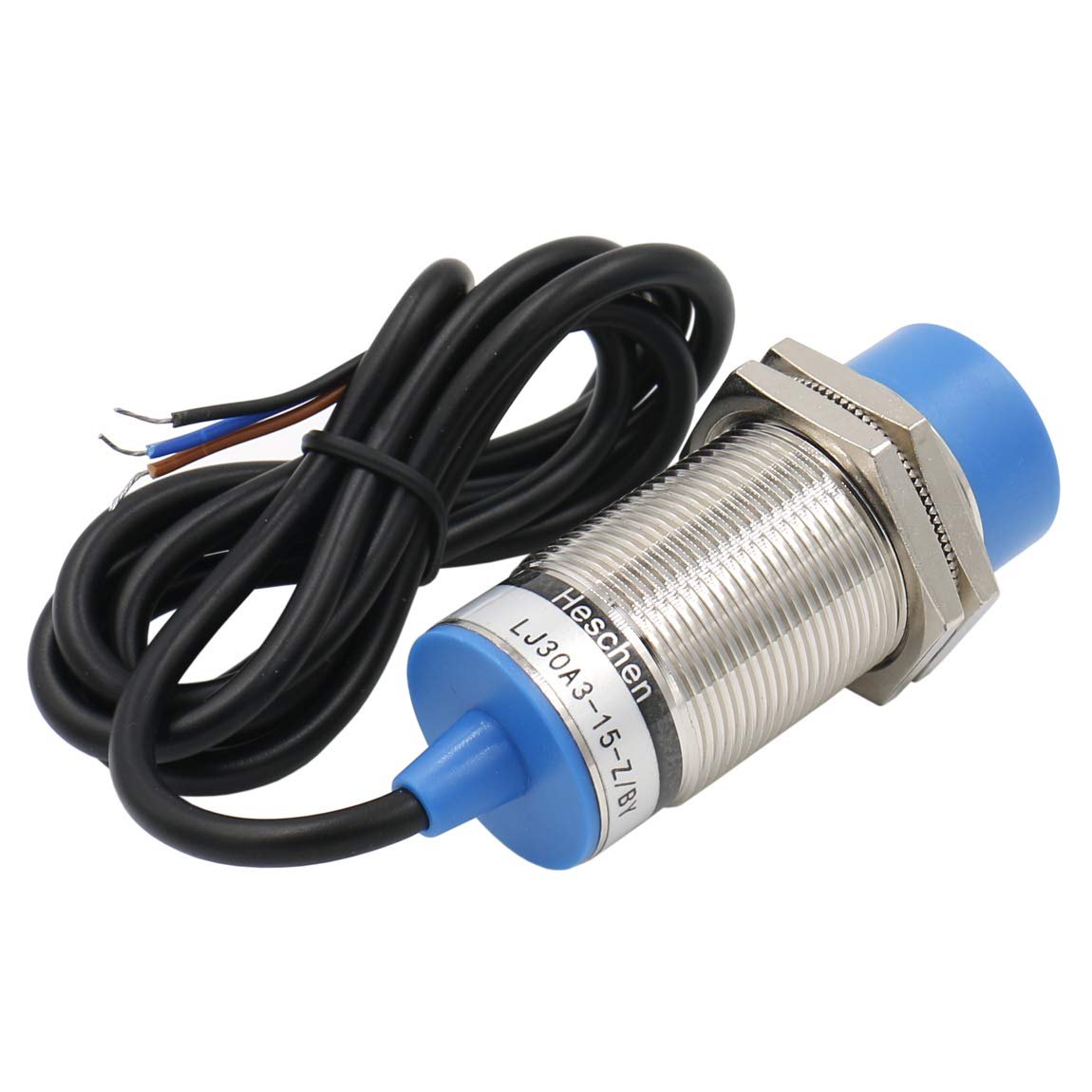 Heschen M30 Commutateur de capteur de proximité inductif, type sans blindage, LJ30A3-15-Z/BY, détecteur 15mm, 90-250VAC 400mA, P