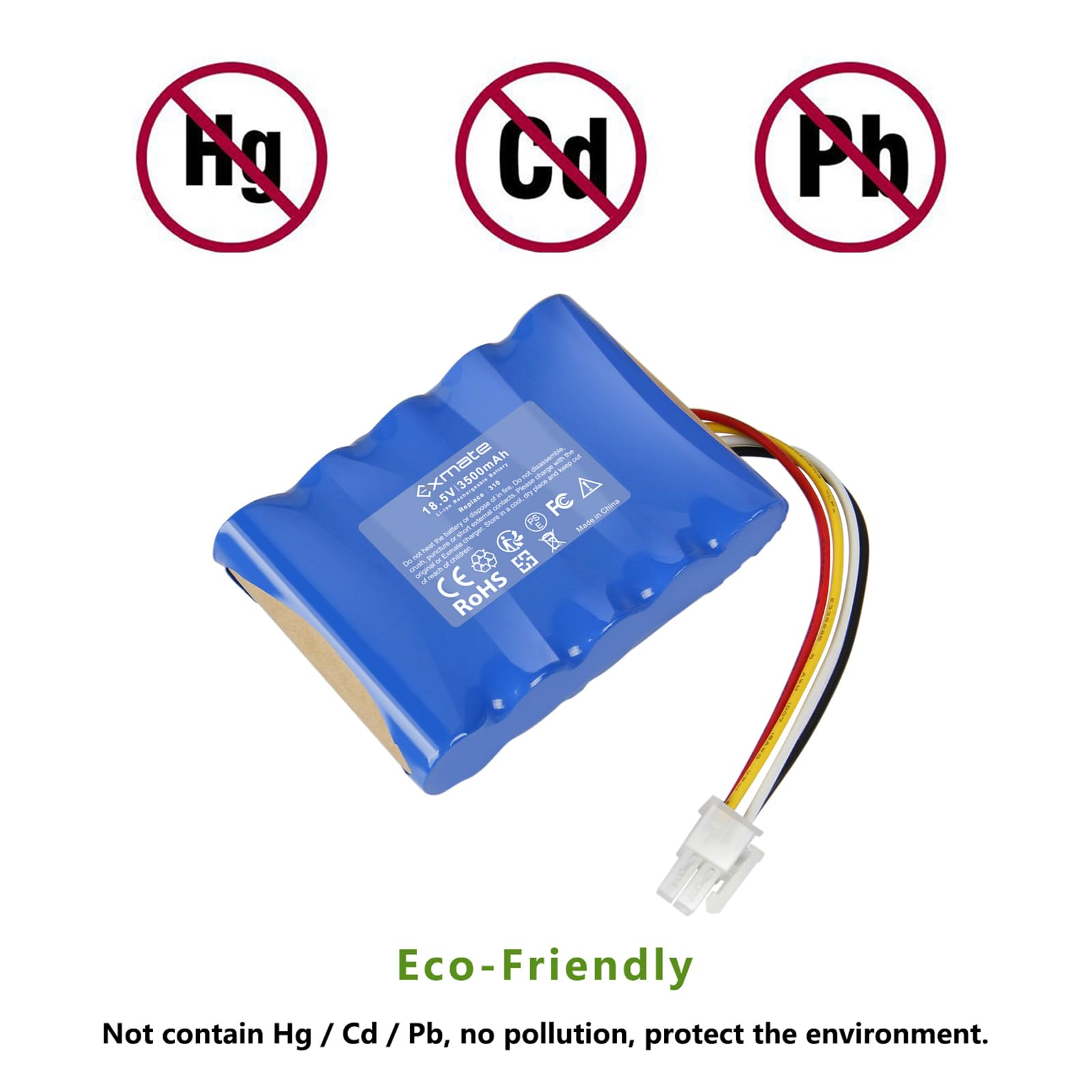 Exmate 18.5V 3500mAh Akku Li-ion Kompatible mit Gardena Sileno R100Li,R130Li,R160Li, Husqvarna Automower 310,315,Ersatz für 584 82 28-01, 584 85 28-01, 584 82 28-01, 589 58 62-01