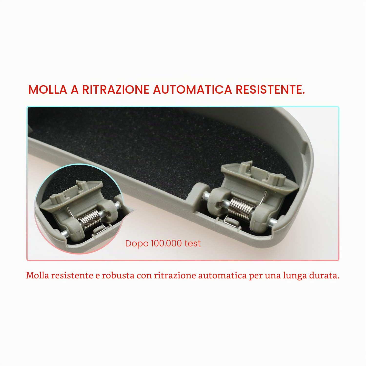 CDEFG Compatibile con Yaris/Yaris Cross 2021 2022 2023 2024 2025 Auto Custodia per Occhiali ABS Anteriore Sunglasses Holder Box Portaocchiali Interni Accessori (Grigio)