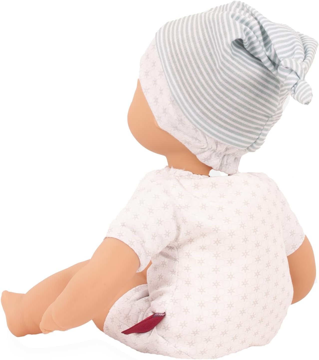 Gotz 2416070 Cosy Aquini to Dress - 13" Tall Bathing Doll Without Hair and Brown Sleeping Eyes.