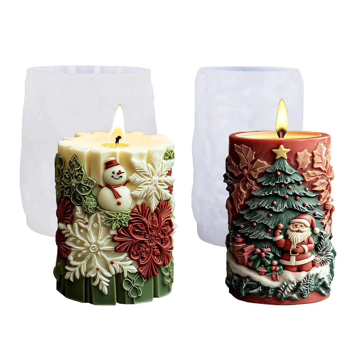 Lajiakoy Stampo Per Candele In Silicone 3D, Candele Fai Da Te, Stampo - 4