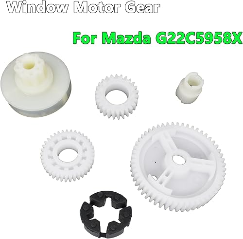 Miniatura 9 de AUTOXBERT 6 unidsset Elevalunas eléctrico Elevalunas Kit de reparación de engranajes de motor de repuesto compatible con Mazda 3 Sport 5 6 CX-7 CX-9