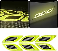 Vista 10 de Adhesivo de Rayas Reflectantes 3D Fuertes para Guardabarros, Capó y Parachoques de Auto, 6 Piezas de Calcomanías de Protección de Advertencia