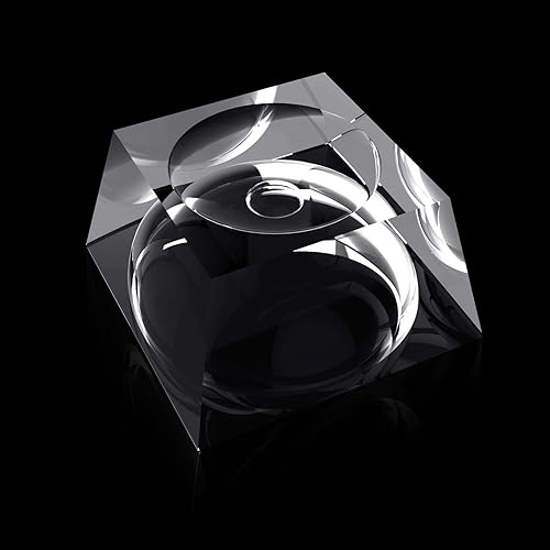 Miniatura 3 de SATINIOR 2 soportes de esfera trapezoidales de cristal para exhibir huevos de 60 a 4.331 in, piedras preciosas