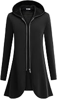 Zeagoo Women's Oversized Zip Up Hoodie Long Tunic Sweatshirt Fleece Jacket with Pockets Fall Casual Coat 2025