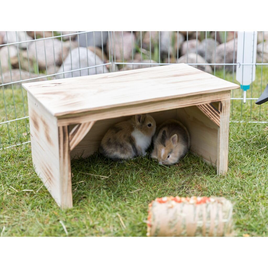 Trixie Maison en Bois flammé pour Lapins, Marron, 50 x 26 x 31 cm