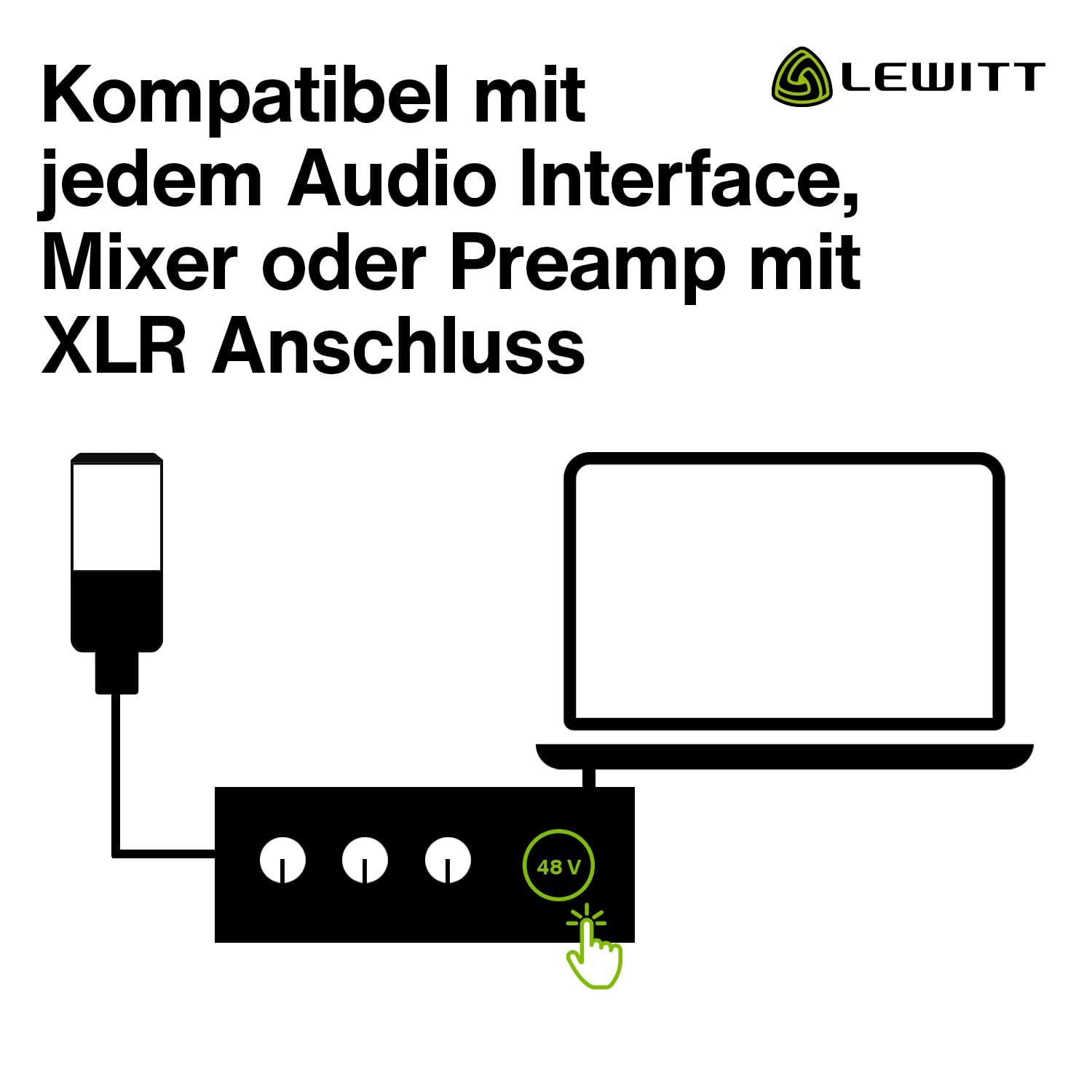 LCT 440 Pure - XLR-Kondensatormikrofon mit 1" Kapsel - Ideal für Gesang, Instrumente, Podcasting & Streaming - Inklusive Mikrofonspinne, Popschutz, Windschutz & Transporttasche