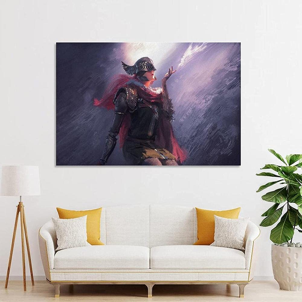 Amazon.co.jp: キャンバス絵画 、エルデンリングデジタルクール