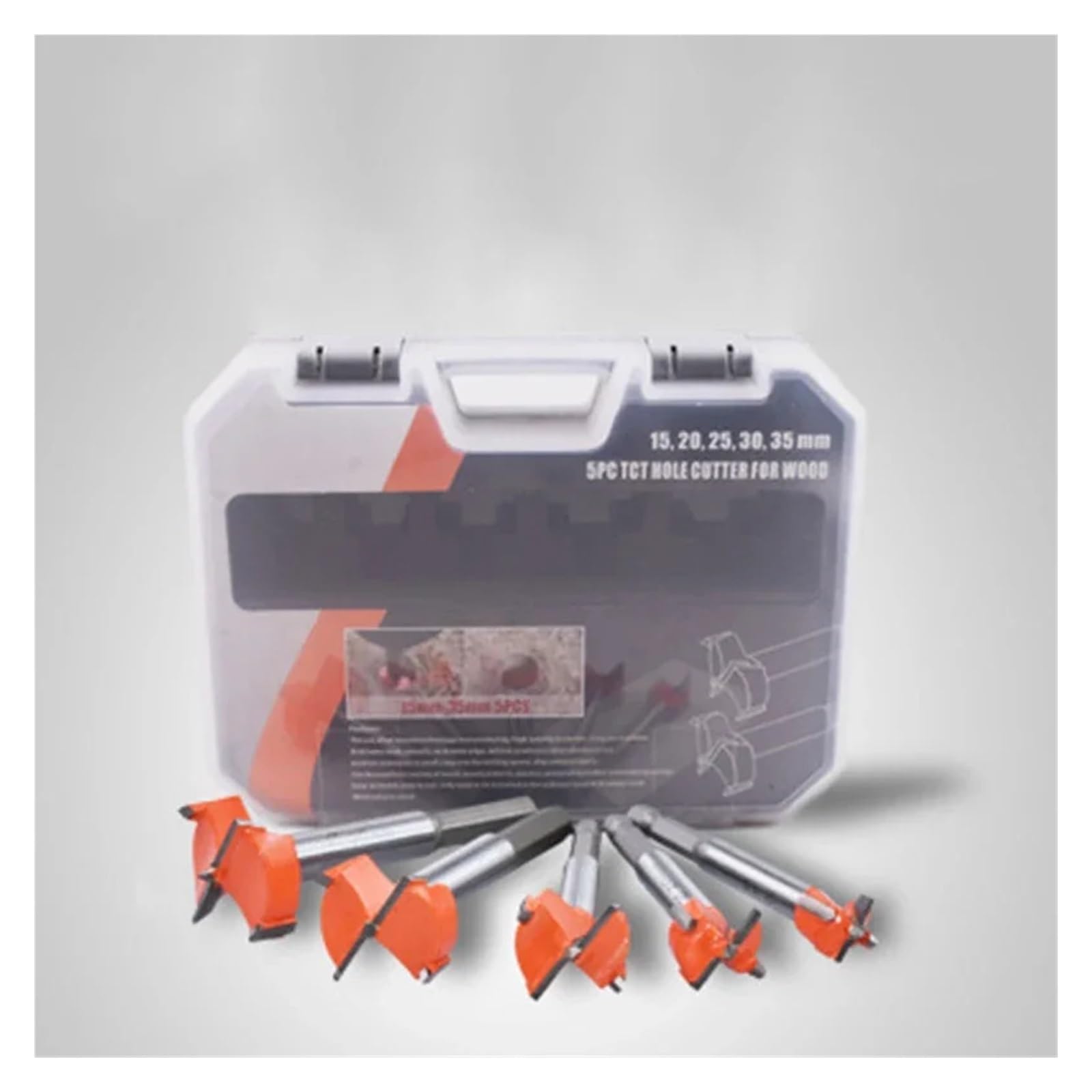 Juego De 5 Brocas For Madera De 15-35 Mm, Kit De Sierra De Corona, Broca De Aleación Dura, Abridor De Corte For Bricolaje