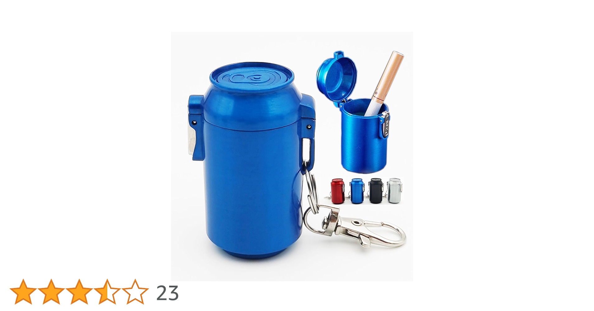 Amazon.co.jp: 携帯灰皿 航空技術アルミ合金削り出し 密閉設計 完全