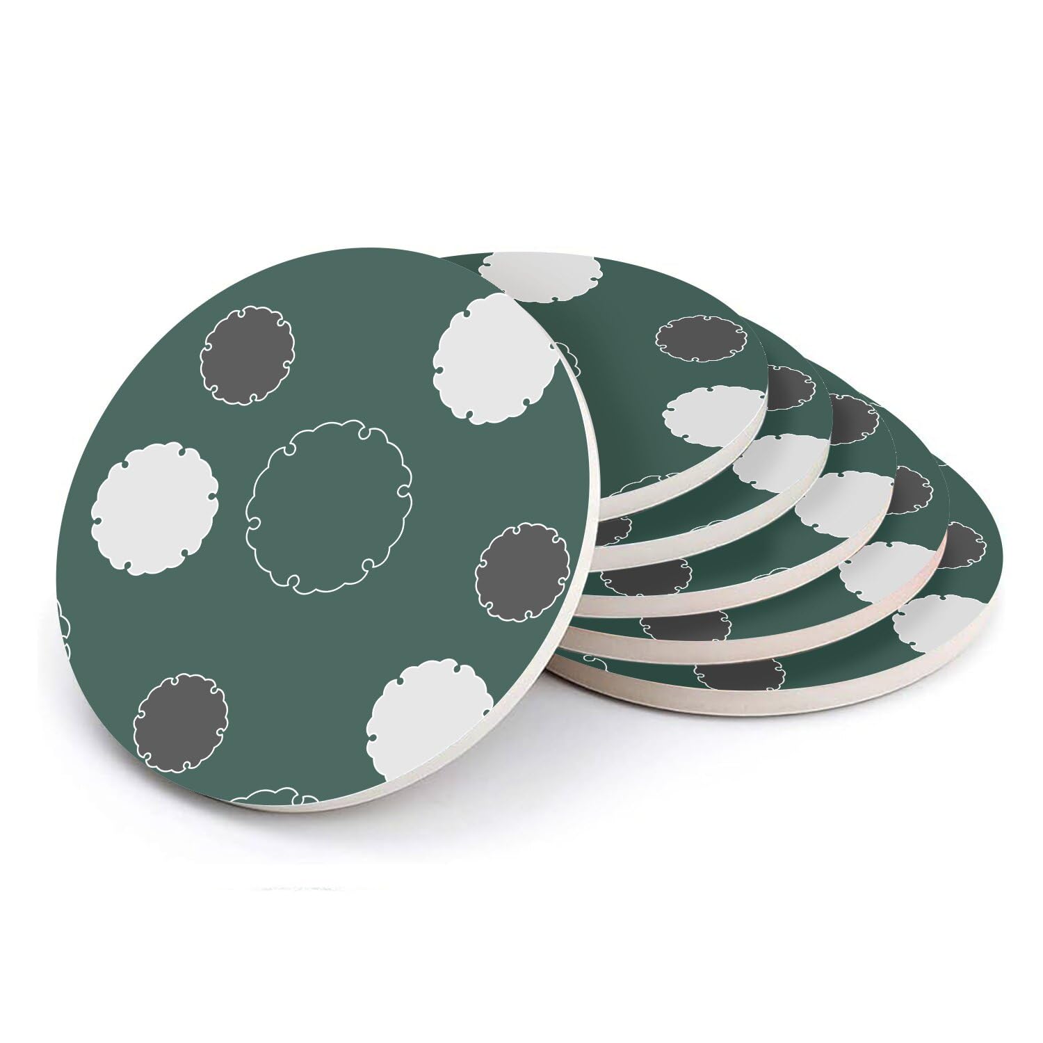 Sous verre ronds en céramique Yukiwa le coffret cadeau idéal motif japonais