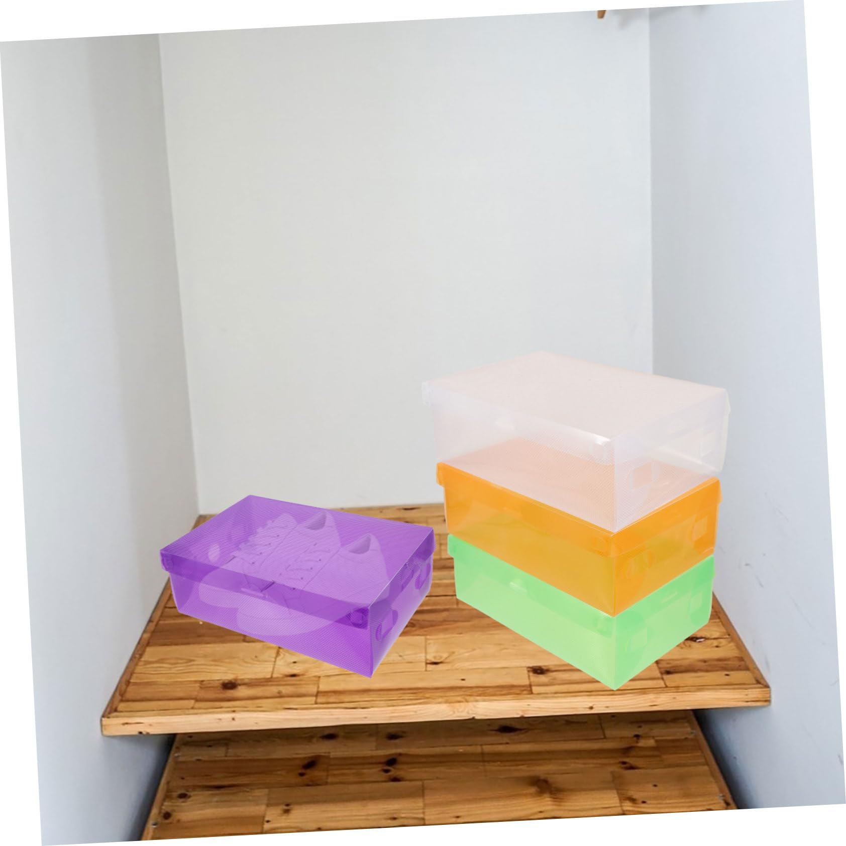 7 Boîtes à Chaussures Transparentes Empilables – Gain De Place Dans Le Placard !