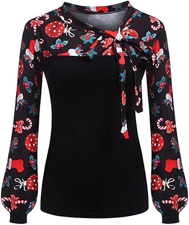 Womens christmas long sleeve tops Clearance