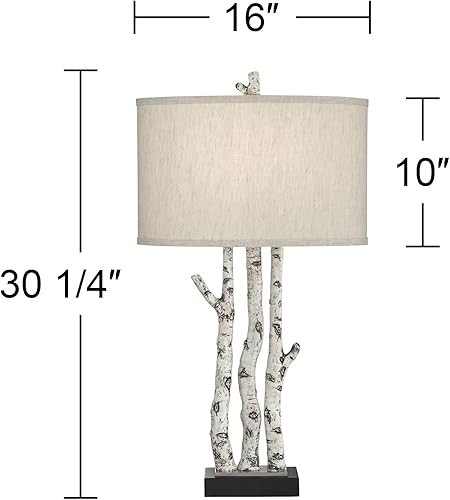 Miniatura 4 de Pacific Coast Lighting - Lámpara de mesa de metal con ramas de abedul de bosque blanco en color natural