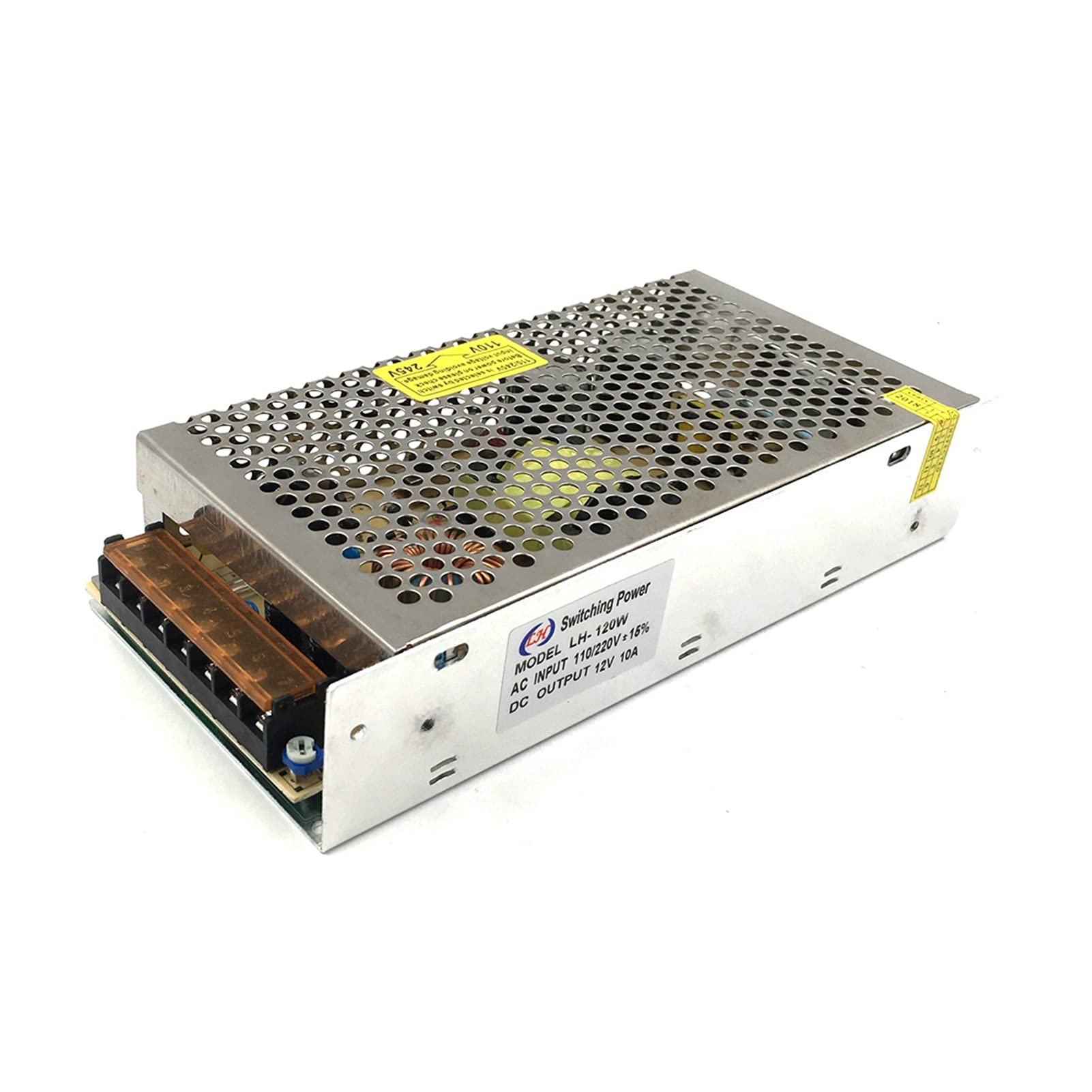 Labornetzteil,Schaltnetzteil AC/DC 12V 24V 1A 2A 3A 4A 5A 6A 8A 10A 12A Transformatorschalter Netzteil 10W 50W 100W 150W 200W-Treiber für Streifenleuchte(12V,10A)