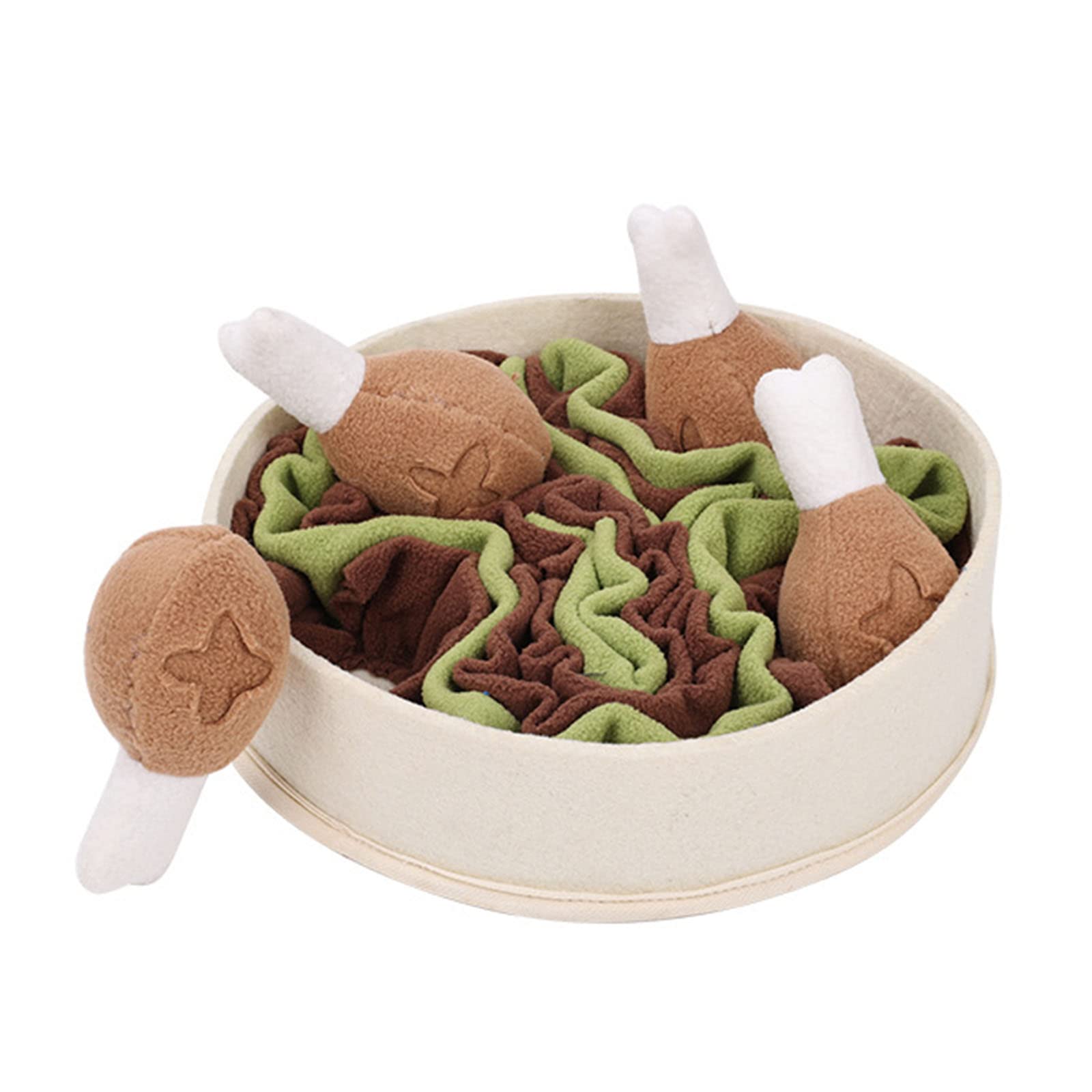 Pet PuzzleFeeder Puzzle dla psa Gryzak dla psa Piszcząca zabawka dla psa Snuffle Toy Powolne karmienie Pluszowy pies Piszcząca zabawka Interaktywna zabawka dla zwierząt Gryzak dla psa Piszcząca zabawk