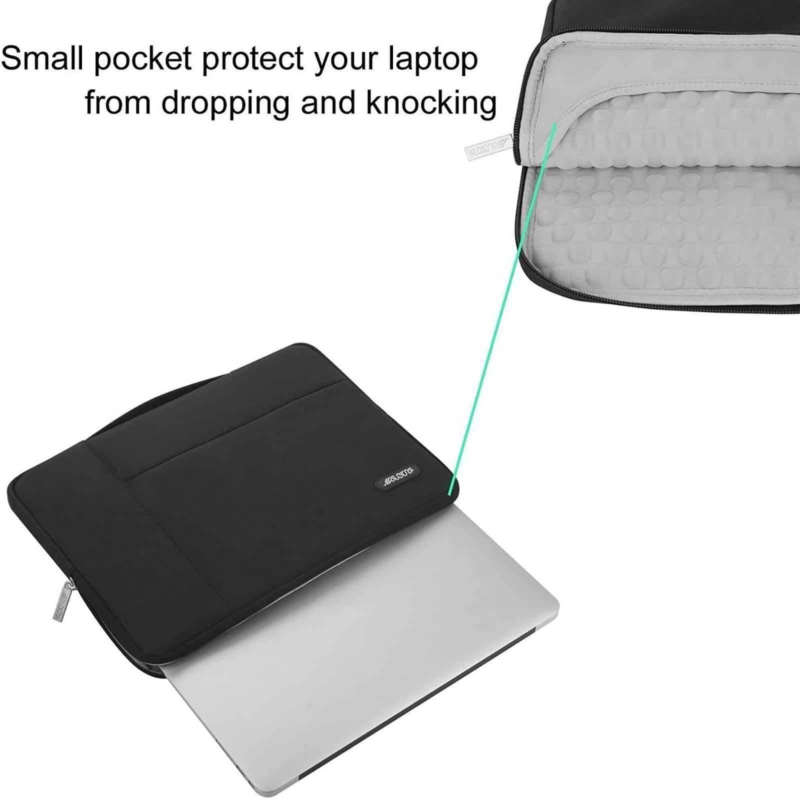 MOSISO Puffy Laptop-Hülle 13-14 Zoll – Gesteppte Tasche Mit Griff Für MacBook Air & Pro