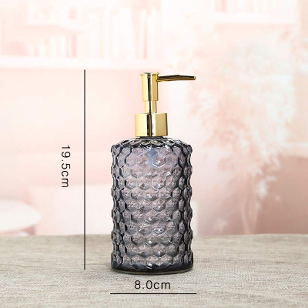 Vetro dispenser di sapone con Rust Proof pompa, Cucina for il bagno