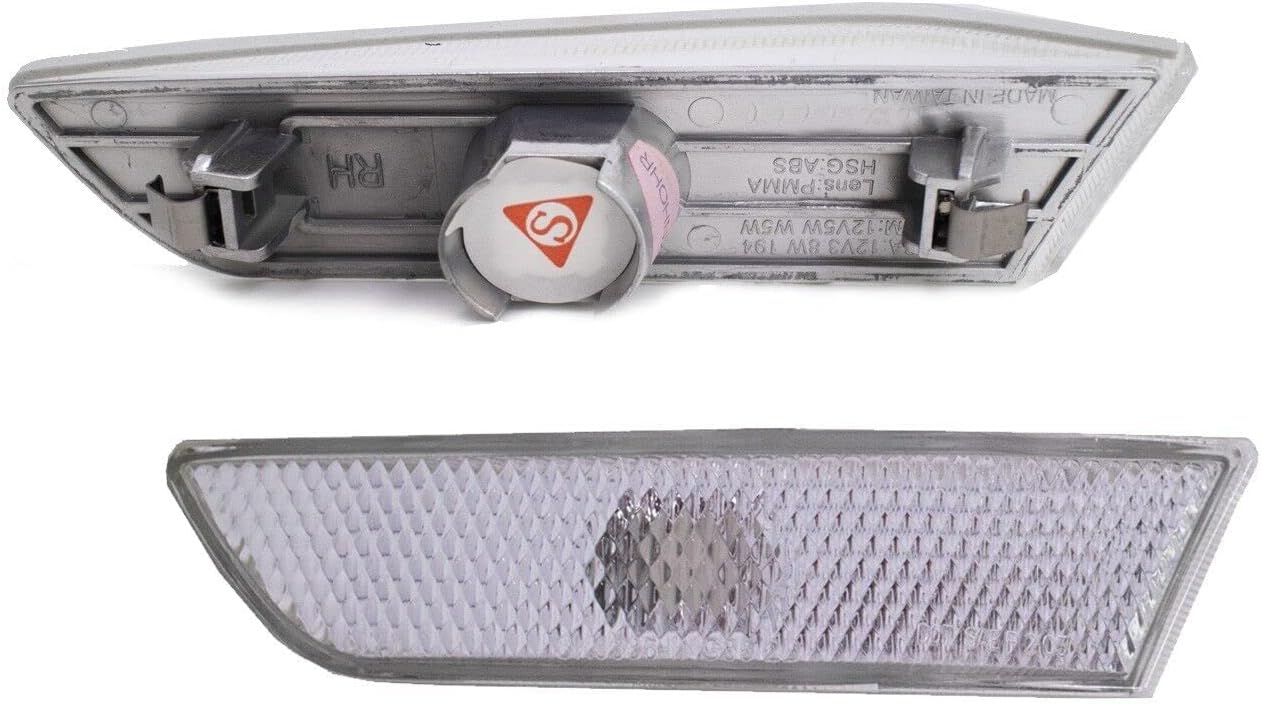 Exterior Accessories - Bumper Side Turn Signal Light Compatible with 2001-2006 INFINITI V35 G35 SKYLINE Coupe Indicator
