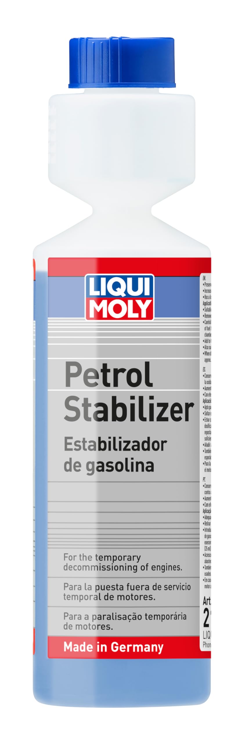 LIQUI MOLY Estabilizante para gasolina, 250 ml, Aditivos para combustible gasolina, SKU: 21646