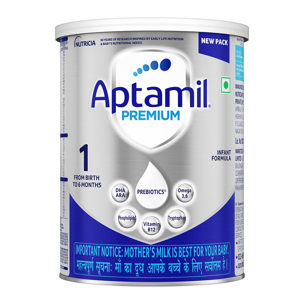 Aptamil Premium Infant Formula Milk Powder for Babies - Stage 1 (Upto 6 Months) - with Prebiotics and DHA - 400gms - Tin-picture-29