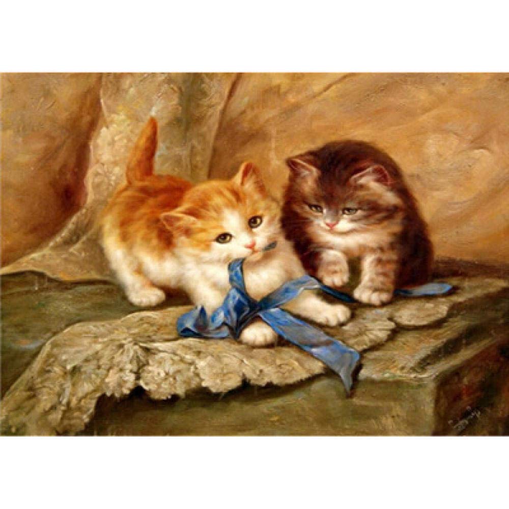 Broderie diamant 5D chat arc en ciel mosaïque peinture diamant bricolage 50x65cm square
