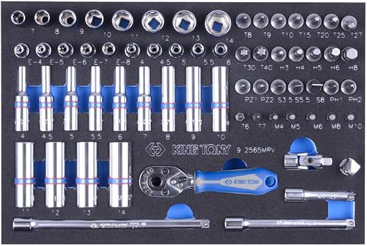 King Tony - 48pc 1/4 Socket Set 6pt For Tool Box
