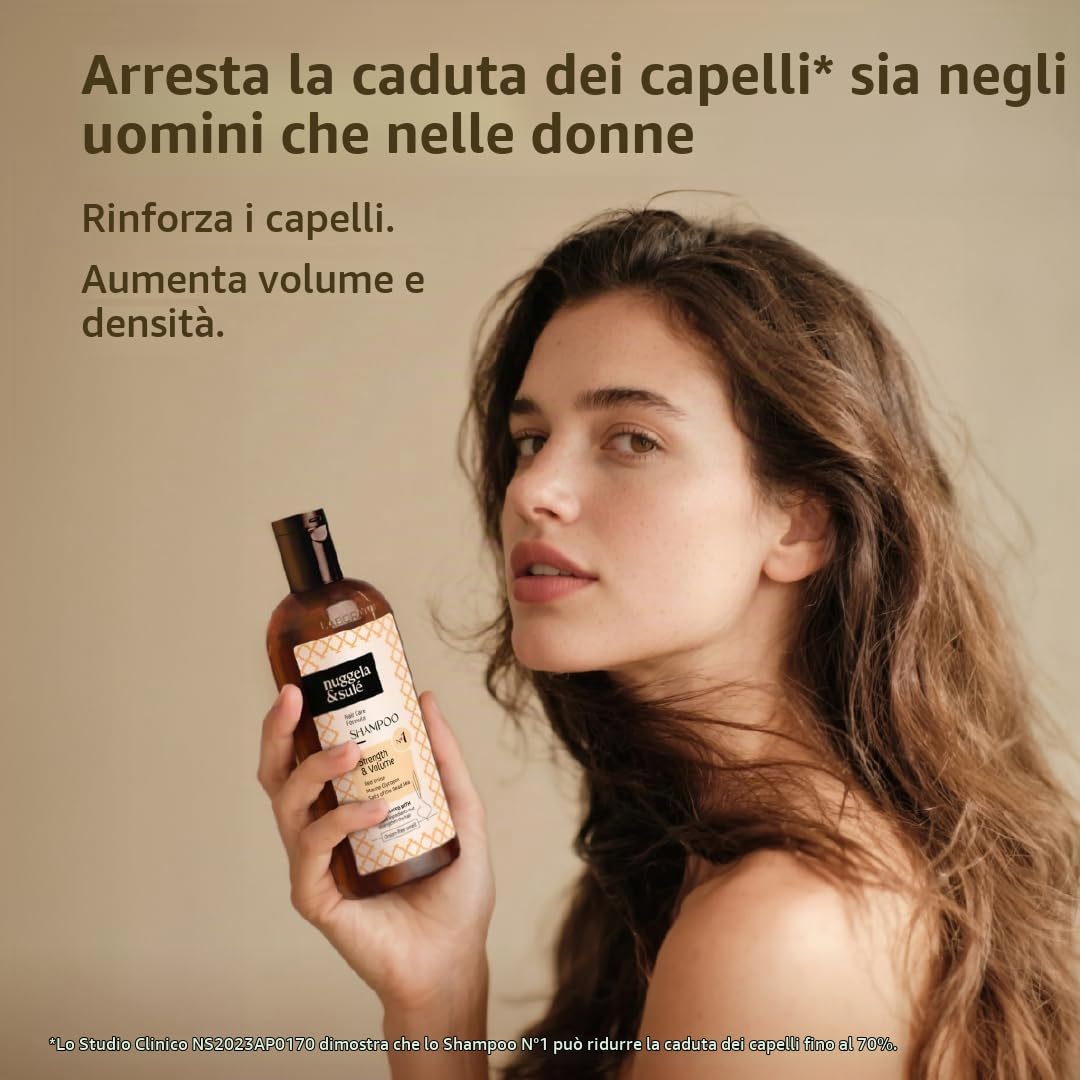 Nuggela & Sulé Shampoo Nº1 con estratto di cipolla rossa, rafforza e stimola la crescita dei capelli, 2 unità x 250ml
