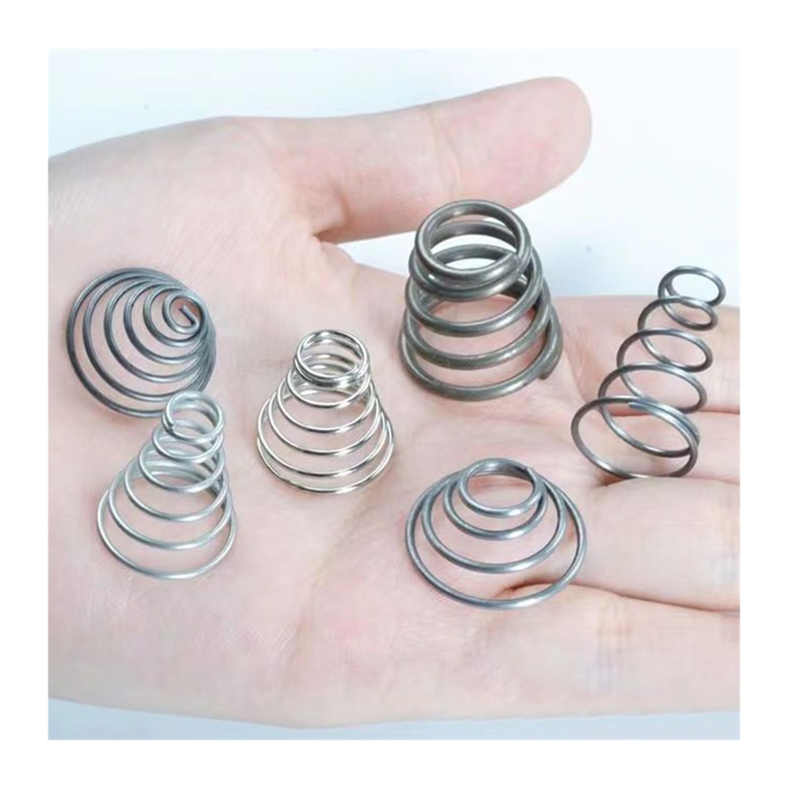 Kegelförmige Druckfeder 10 Teile/los Turm Federn Konische Druckfeder Kegel Druck Draht Durchmesser 0,3-1,0mm Höhe 5-30mm(1.0x10x12x25mm)