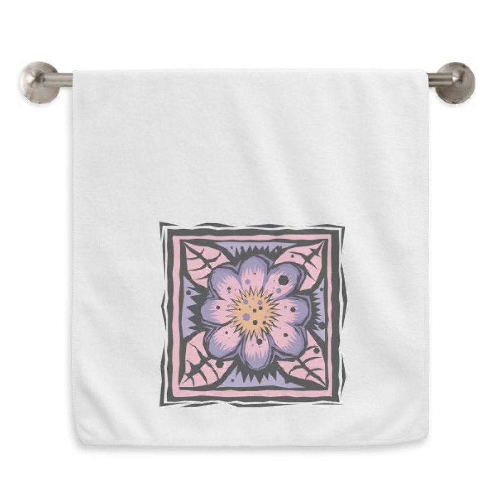Serviette de toilette 13x29 pouces fleur pourpre mexicaine douce pour peau