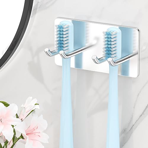 Soporte para cepillo de dientes montado en la pared, soporte para cabezal de cepillo de dientes eléctrico SUS304 de acero inoxidable para baño,
