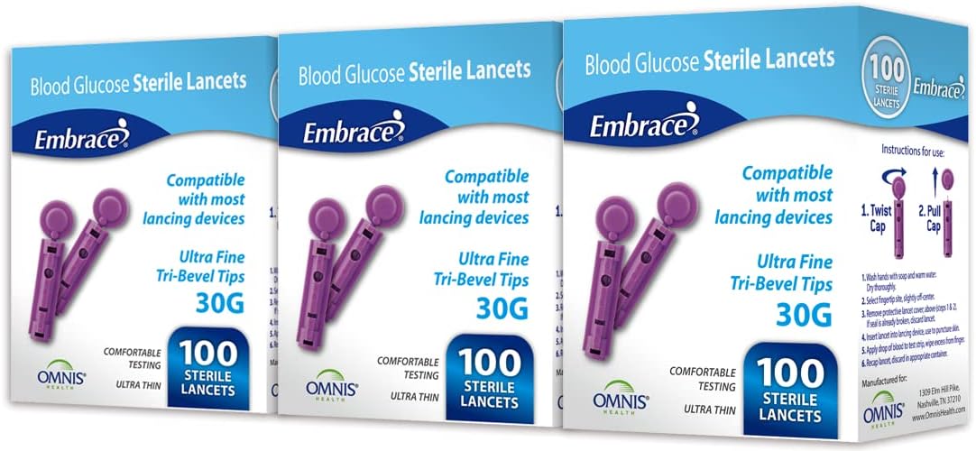 Omnis Health 30G Lancets 300ct