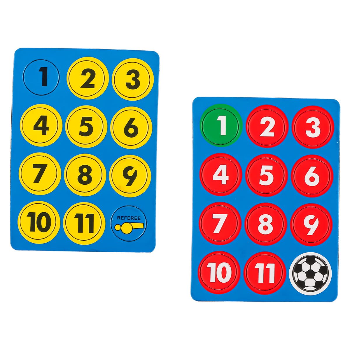 VOANZO Football Soccer Player Magnets Numbered Replacement for Magnetic Tactics Coaching Football Drip Chess Pieces