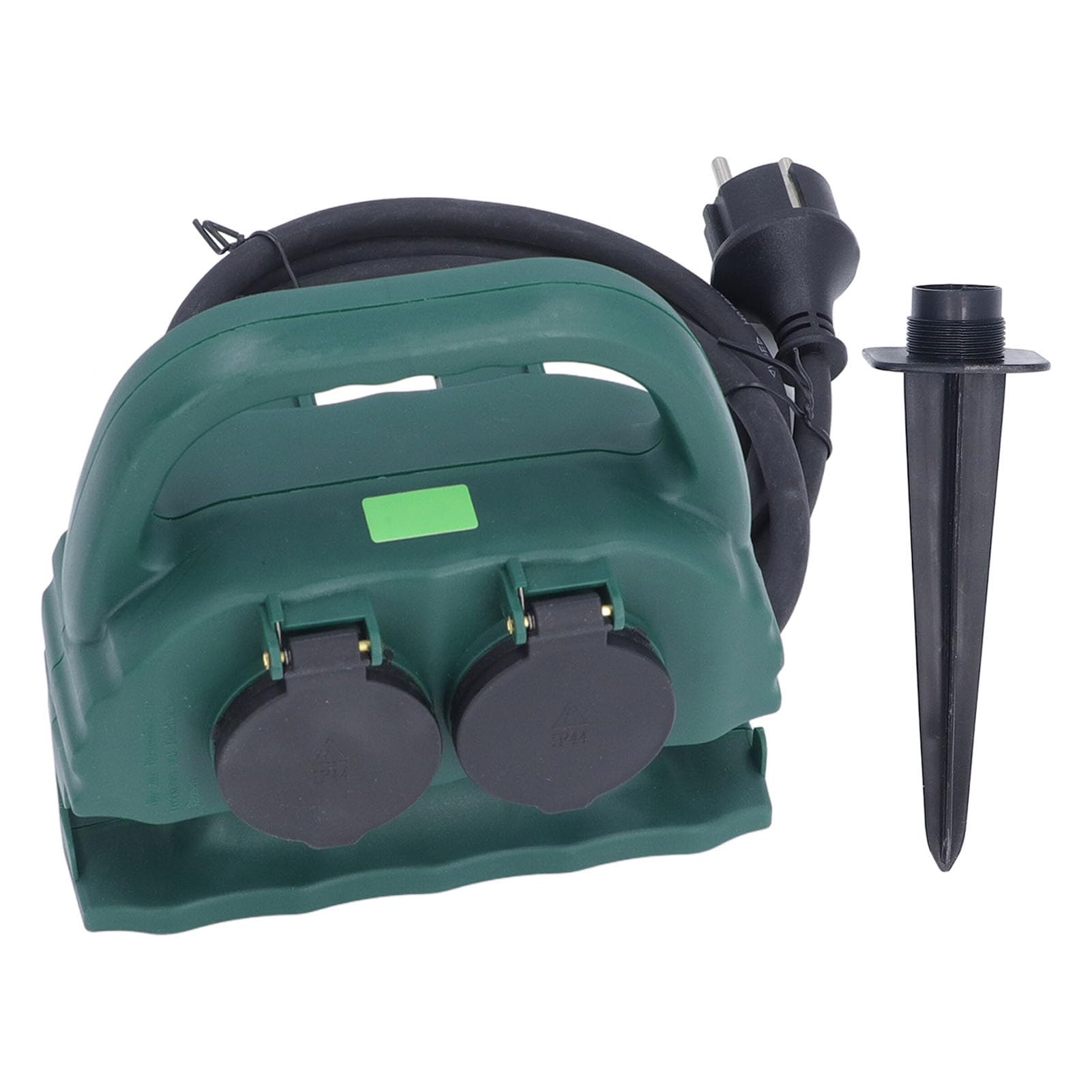 16A 3680W 4 Uscite, Presa di Corrente Giardino con Design Resistente Alle Intemperie IP44, Blocco Bambini, H07RN F 3G1,5mm² 3 Nuclei, Presa Multipla, per Prati e Lucine